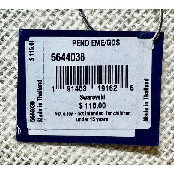 NWT - SWAROVSKI "Exalta" Necklace - (Circle Pendant Covered in Green Crystals) 💎 - Picture 6 of 13